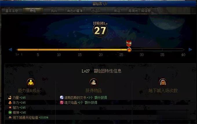 DNF手游冒险团系统介绍