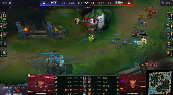 KT大龙决策失误，GEN总比分2-1赢下比赛