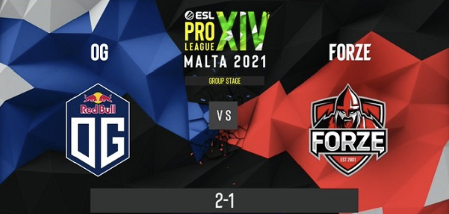 CSGO：OG让一追二击败forZe，B组第一