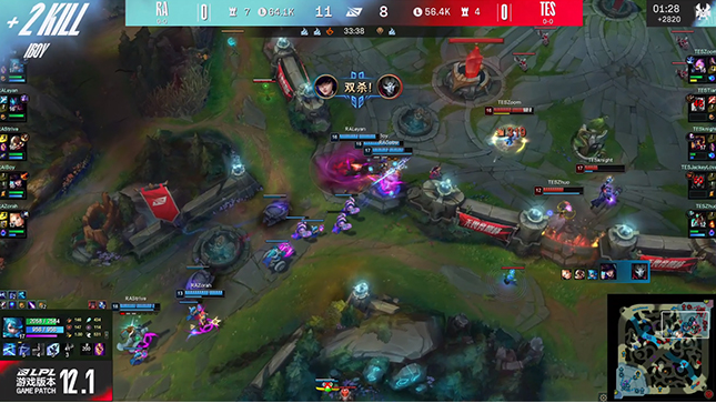 TES中期频频出现失误，RA以2-0险胜TES