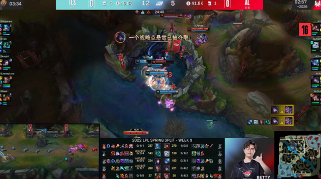 AL急于开团露出诸多破绽，以0-2不敌TES