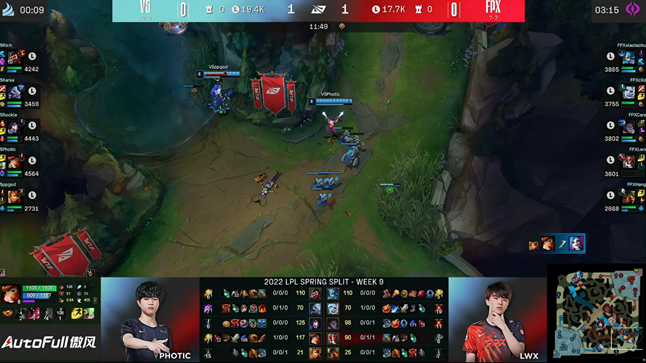 V5常规赛第一取得战队最佳战绩，以2-0轻取FPX