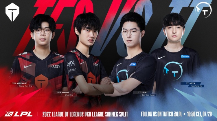 LPL:TT5BANAD,杰克怒拿五杀，TES12连胜暂列榜首